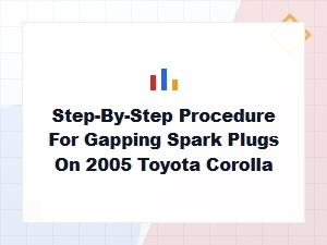 Gapping Spark Plugs for a Toyota Corolla